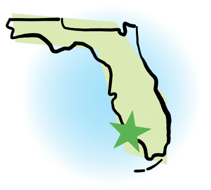 Cypress Plumbing locations in Florida are marked with a green star on the state map